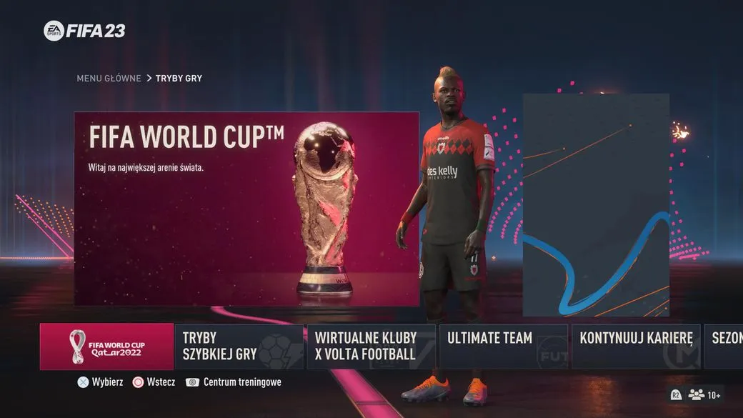 FIFA 23 menu gł&oacute;wne tryb World Cup