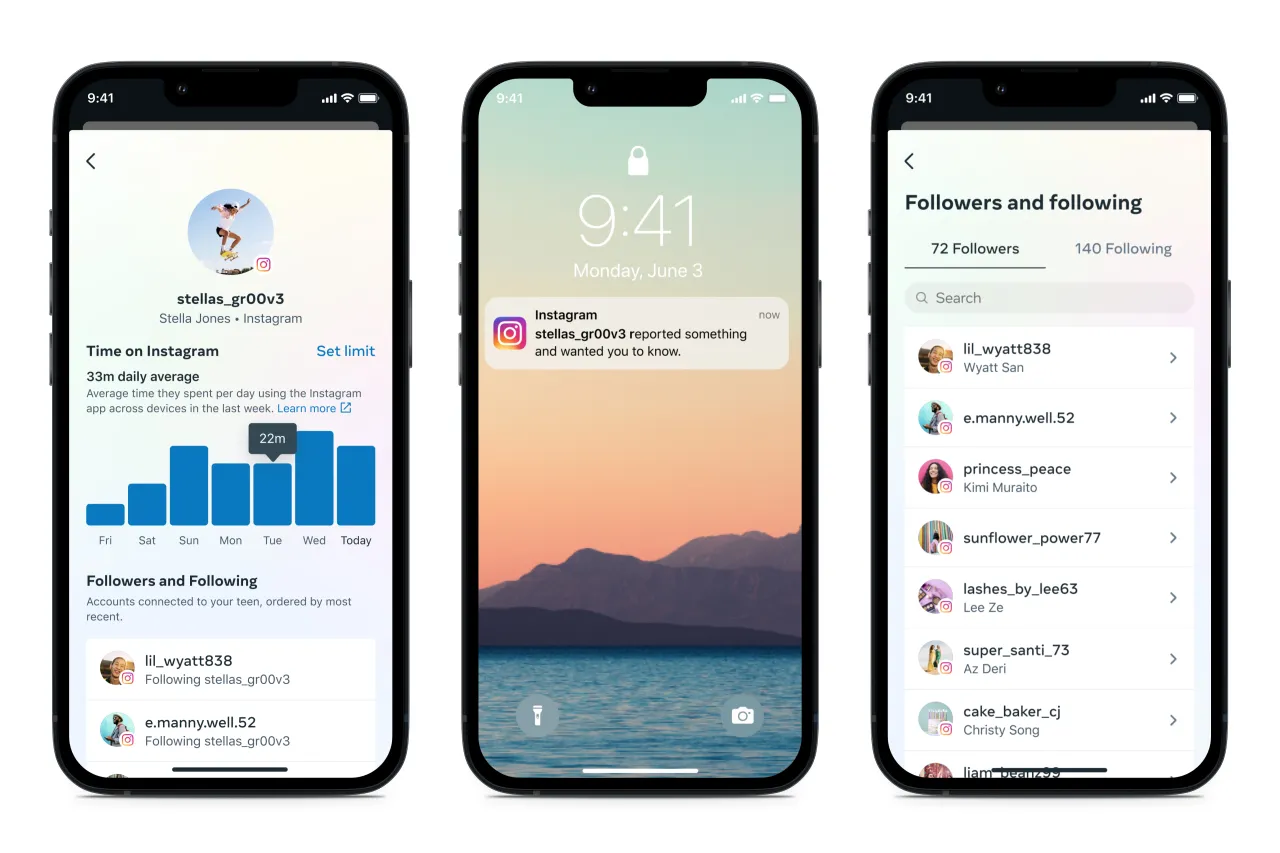 Meta Family Center Elternaufsicht Instagram
