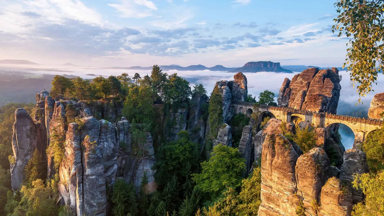 Basteibr&uuml;cke S&auml;chsische Schweiz Panorama