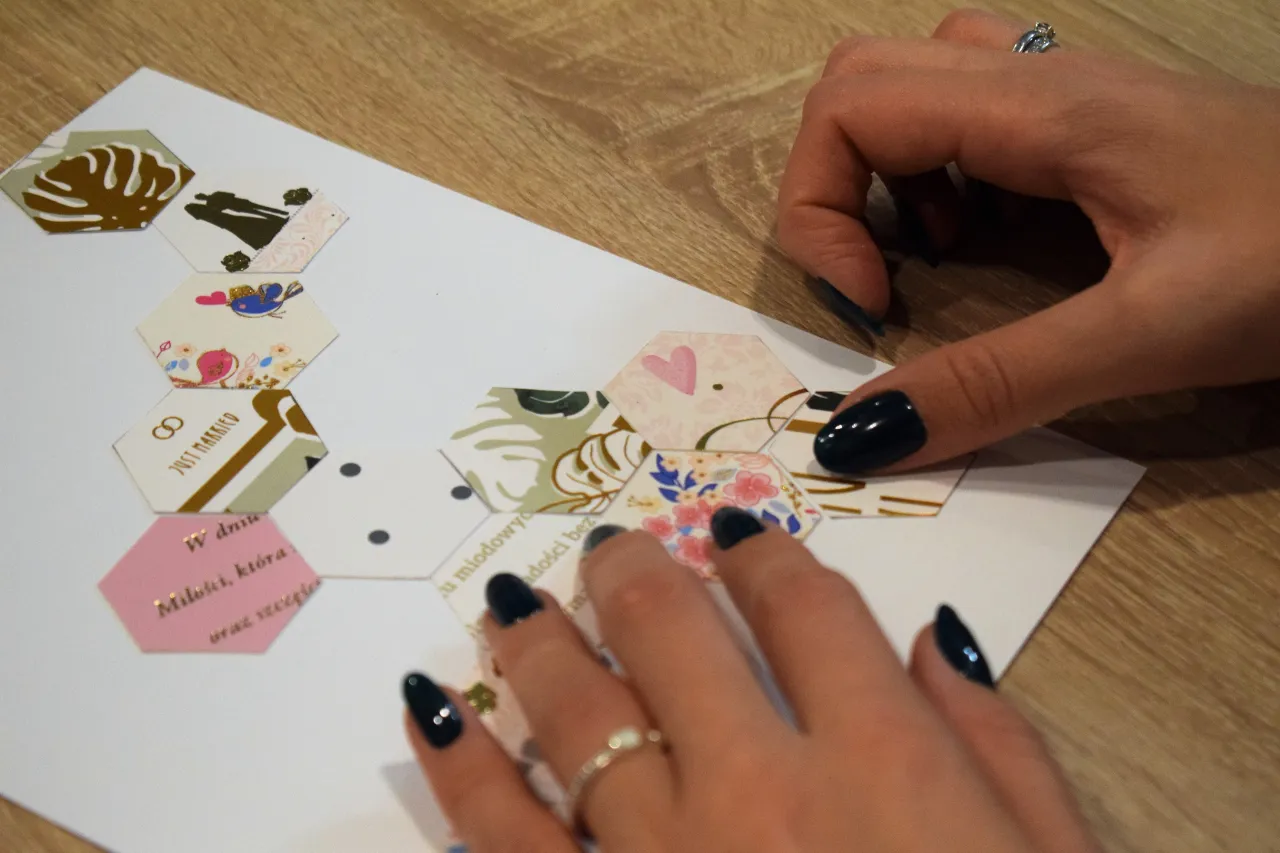 inspiracje kartki ślubne diy trendy