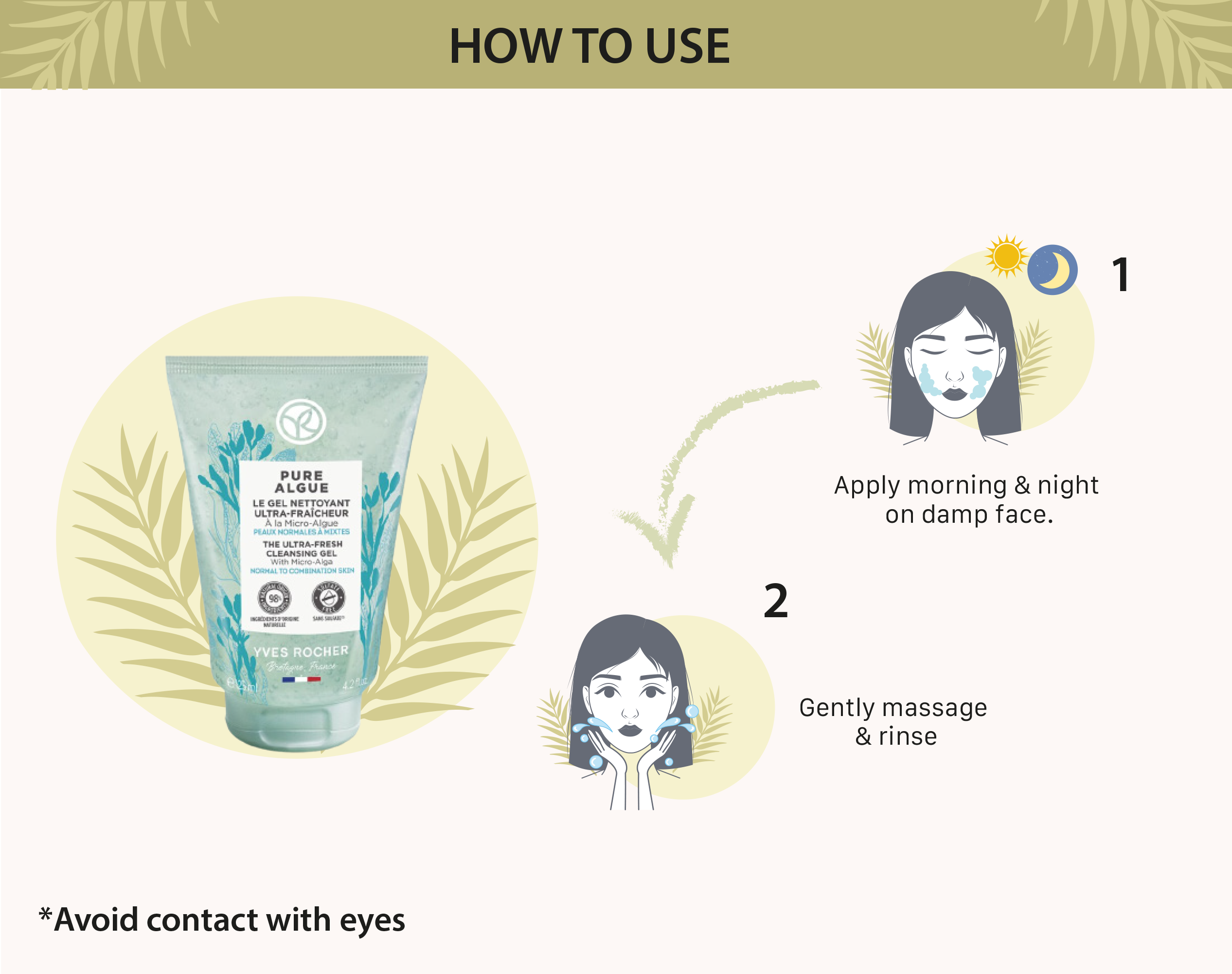 Yves Rocher Pure Menthe rutyna pielęgnacyjna krok po kroku