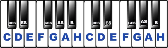 klawiatura pianina klawisze czarne grupy C