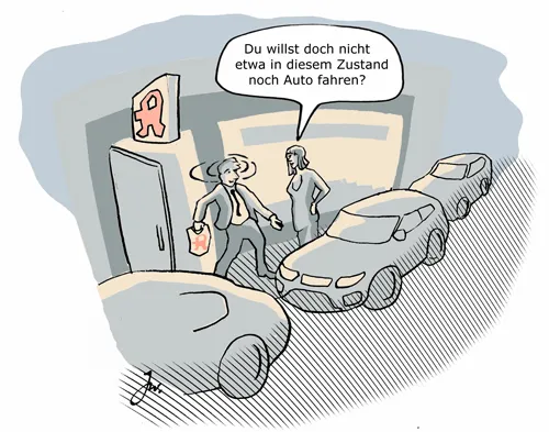 Verbotsschild Autofahren unter Medikamenteneinfluss