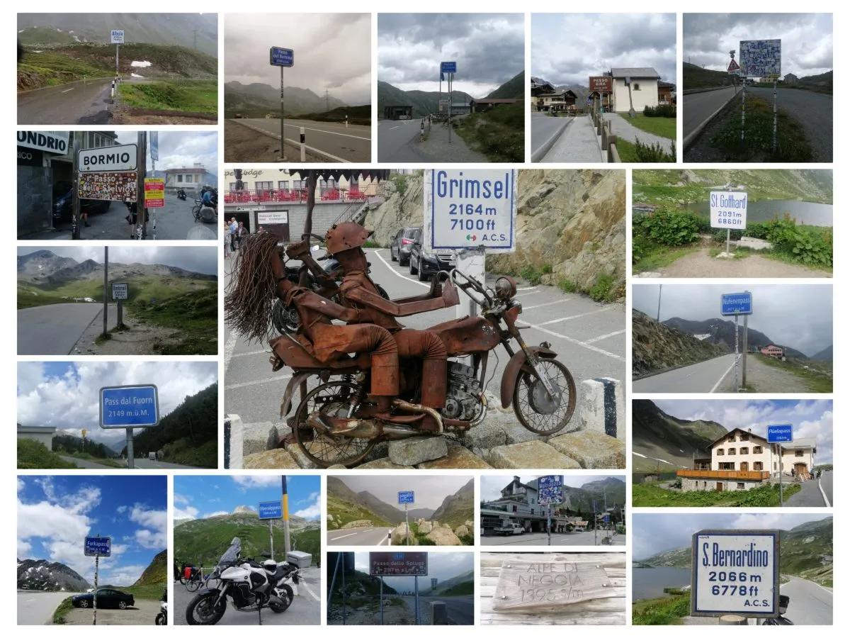 motocykl na malowniczej trasie europejskiej