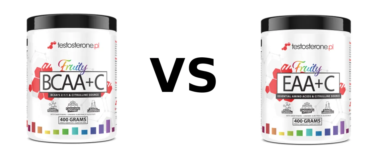 Por&oacute;wnanie BCAA i EAA suplementy