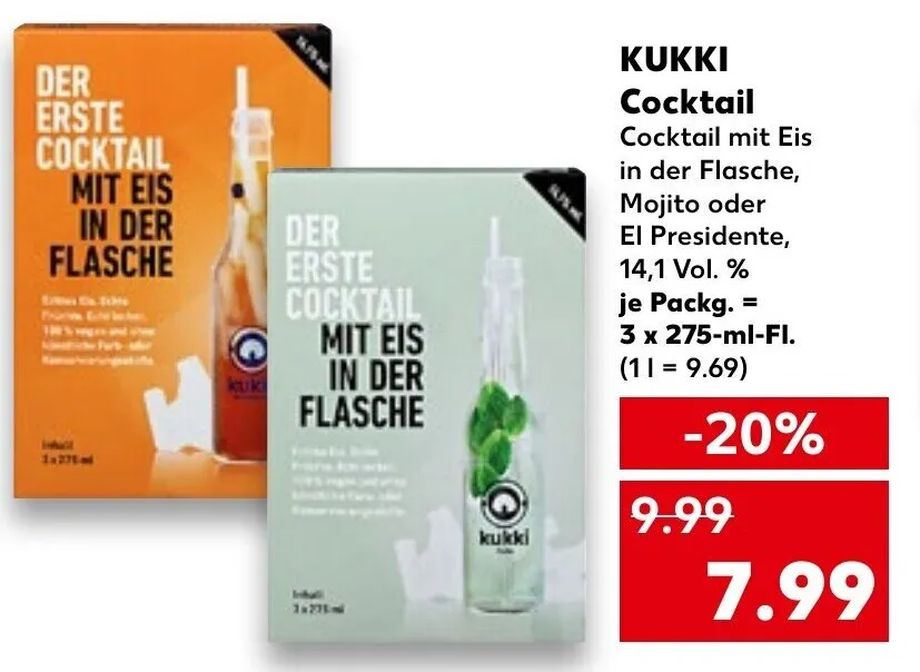 Kukki Cocktails REWE Angebot Prospekt