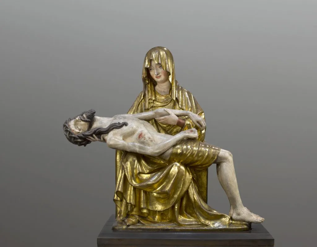 pieta średniowieczna cierpiąca matka maryja