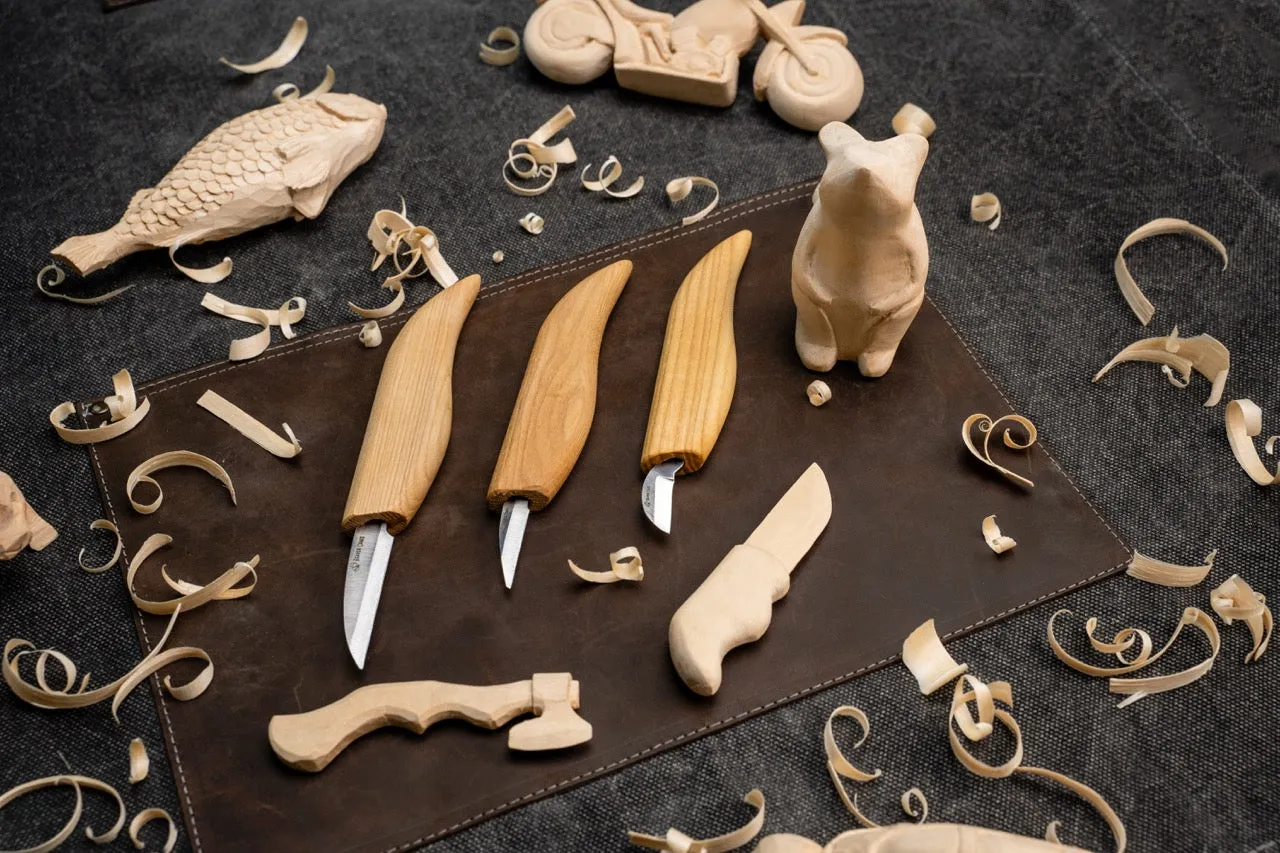 przykłady rzeźb whittling i chip carving