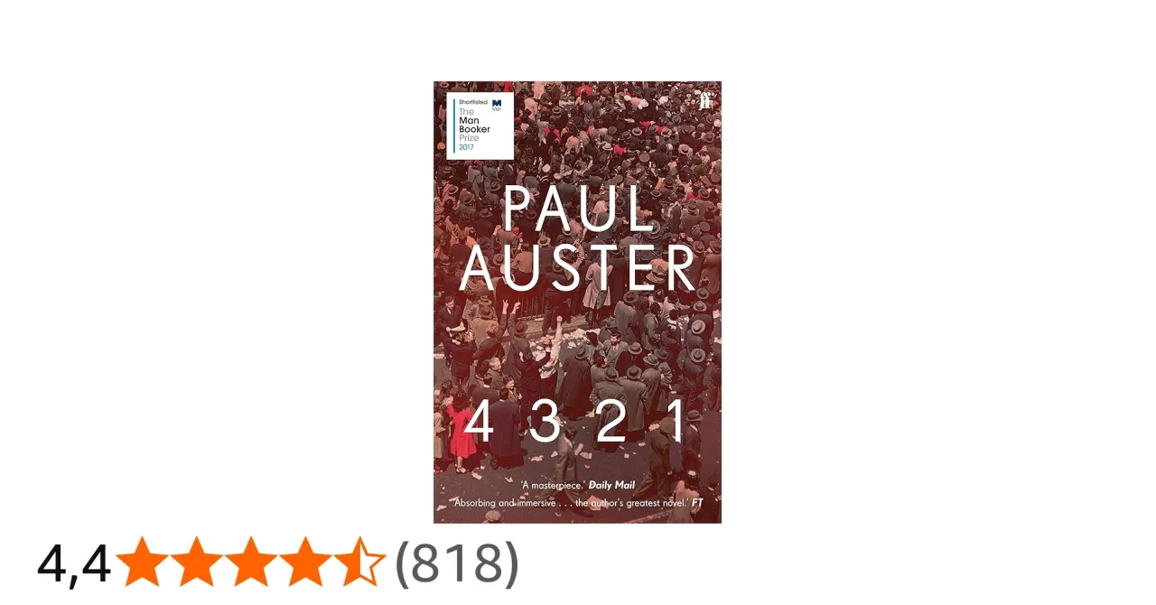 Paul Auster 4 3 2 1 book cover