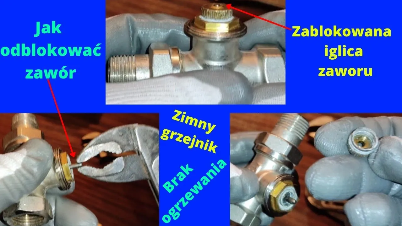 Zapieczony trzpień zaworu termostatycznego