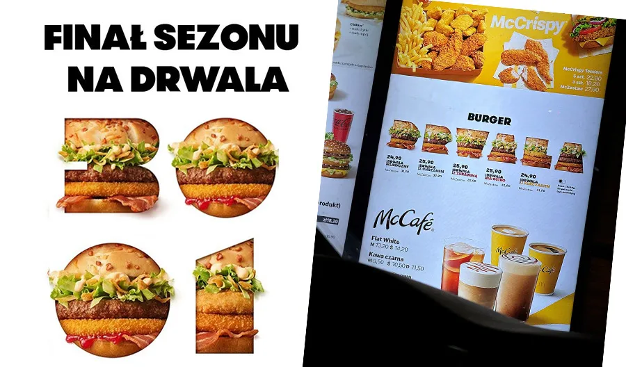 Burger Drwala daty zakończenia na przestrzeni lat