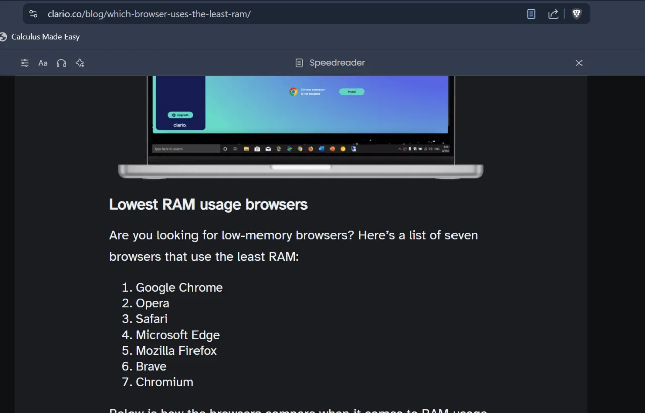 Szukasz przeglądarki, kt&oacute;ra najmniej obciąża komputer? Oto lista siedmiu przeglądarek z najniższym zużyciem RAM.