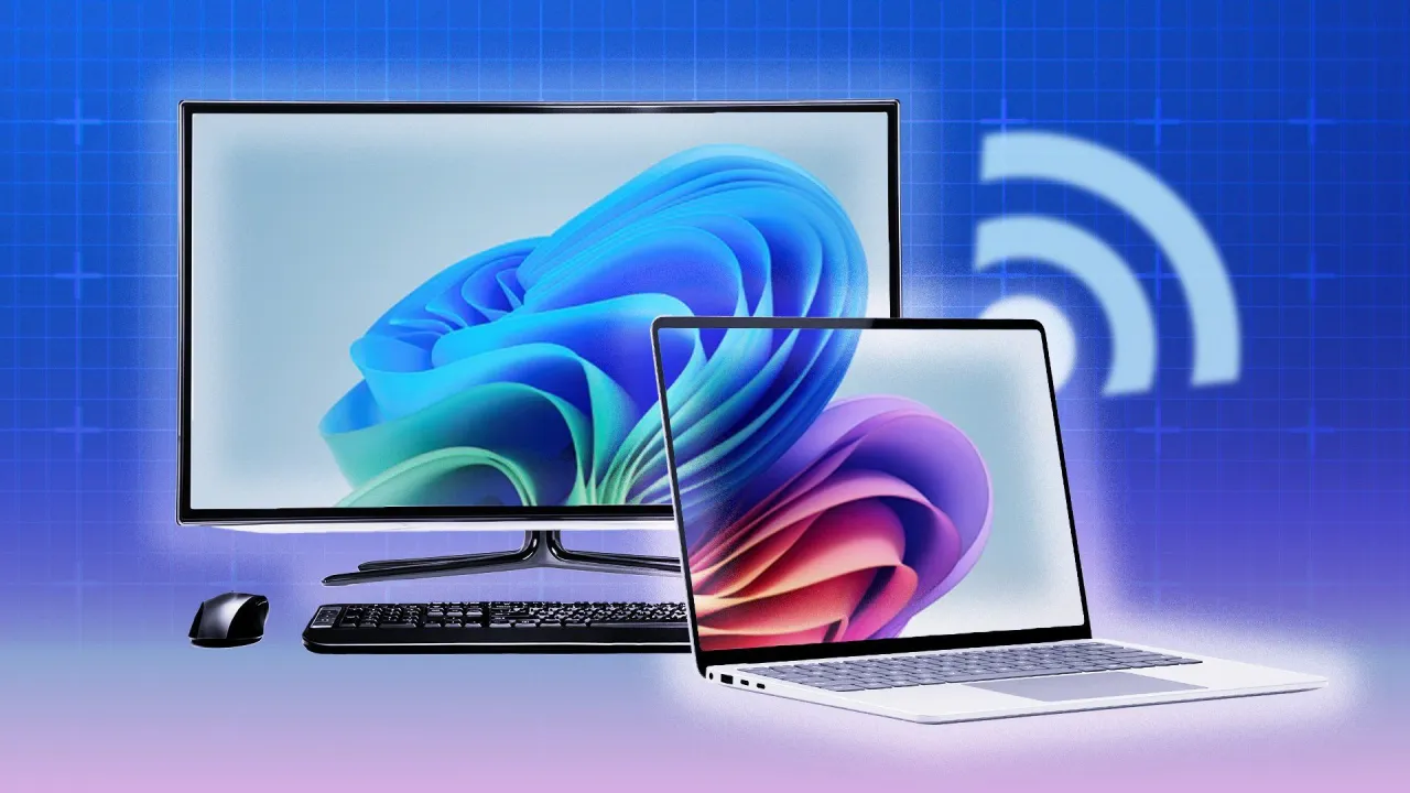 Dowiedz się, jak używać laptopa jako monitora, łącząc go bezprzewodowo z komputerem stacjonarnym.