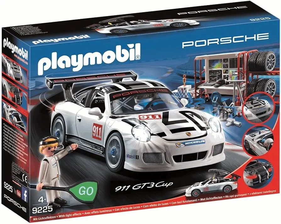 zabawkowe porsche 911 playmobil z figurkami
