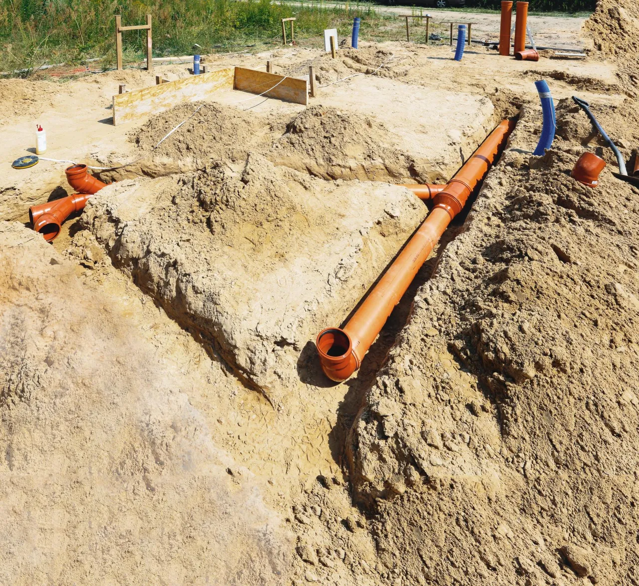 prace hydrauliczne fundamenty budowa domu