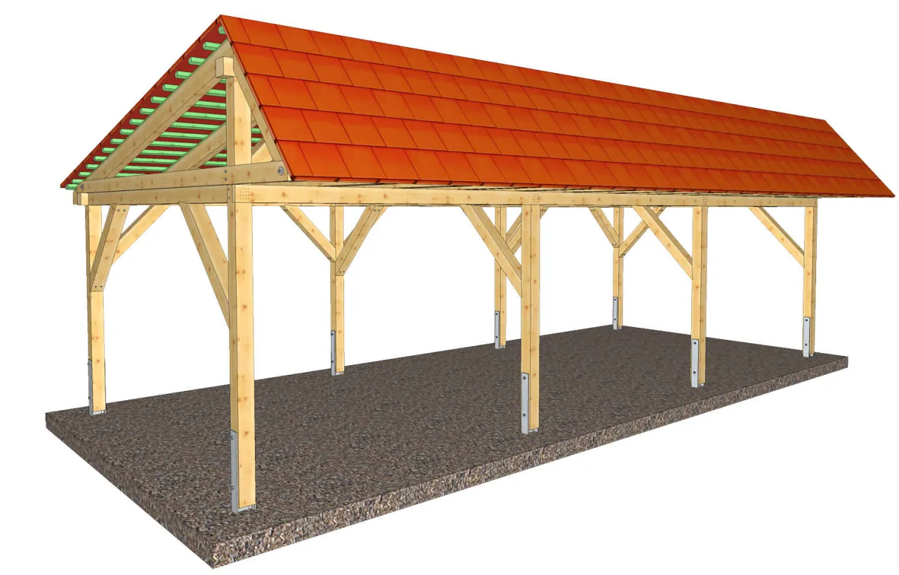Przykłady konstrukcji drewnianych z belkami 10x10 w ogrodzie