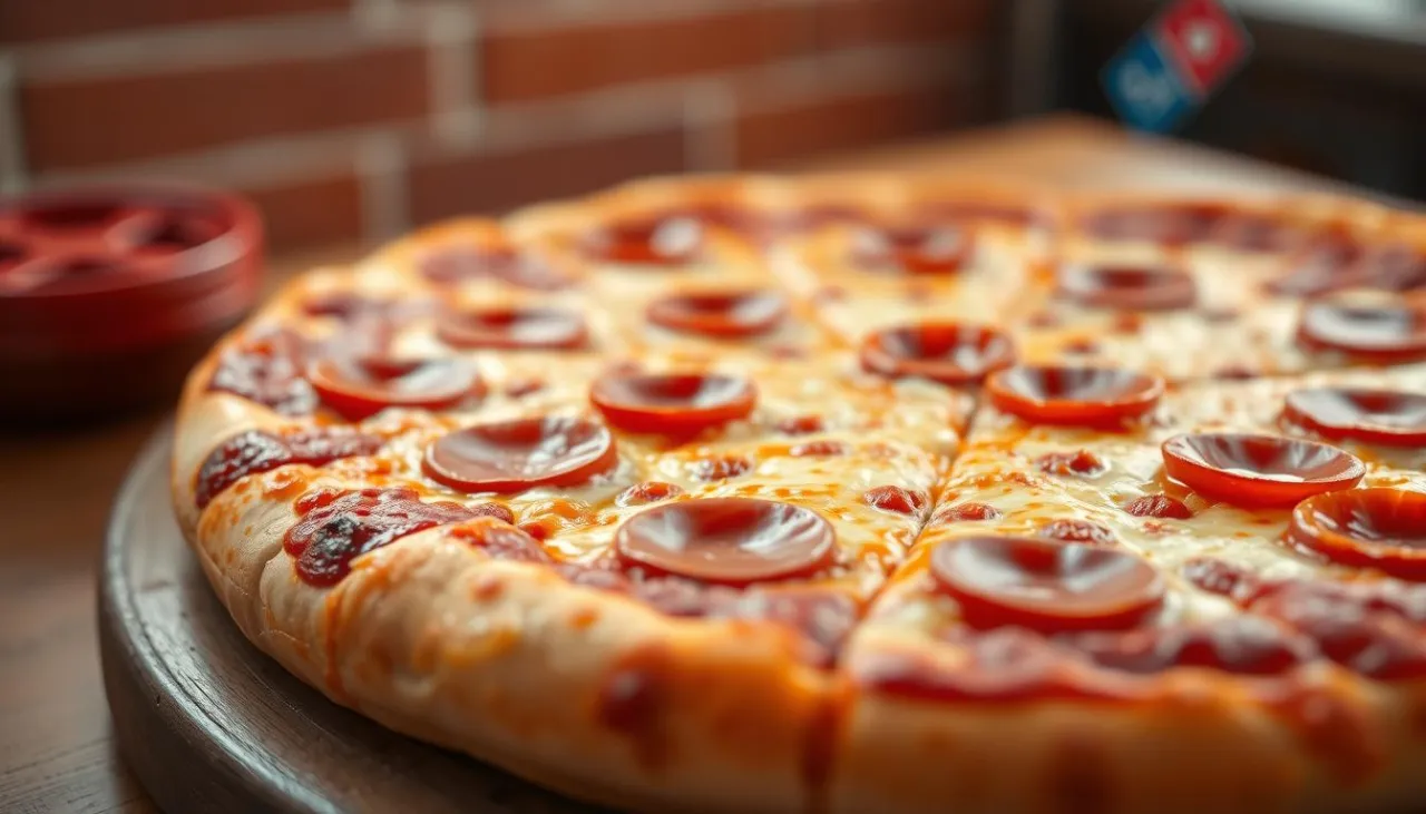 Domino's Pizza por&oacute;wnanie rozmiar&oacute;w S M L XXL