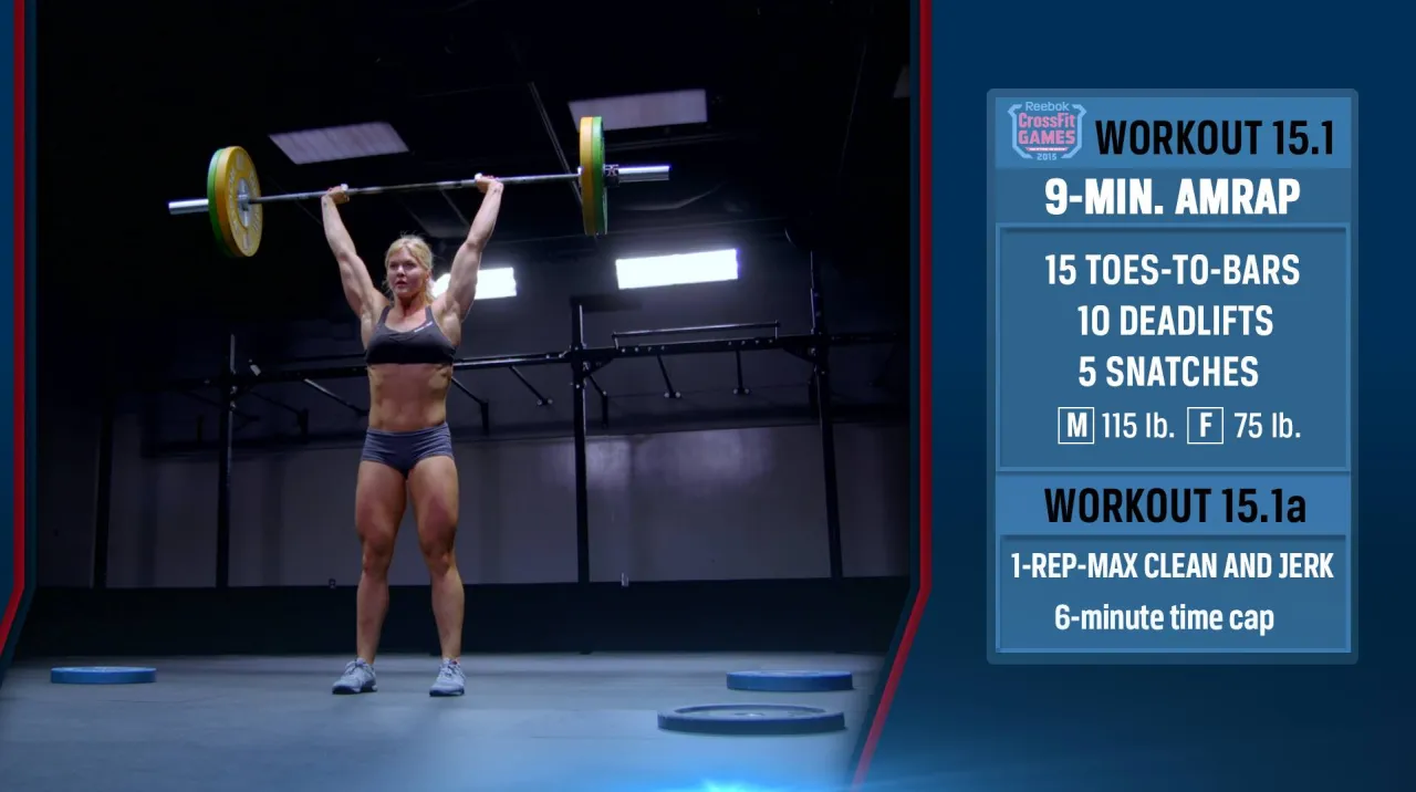 tablica w boxie crossfit z rozpisanym WOD