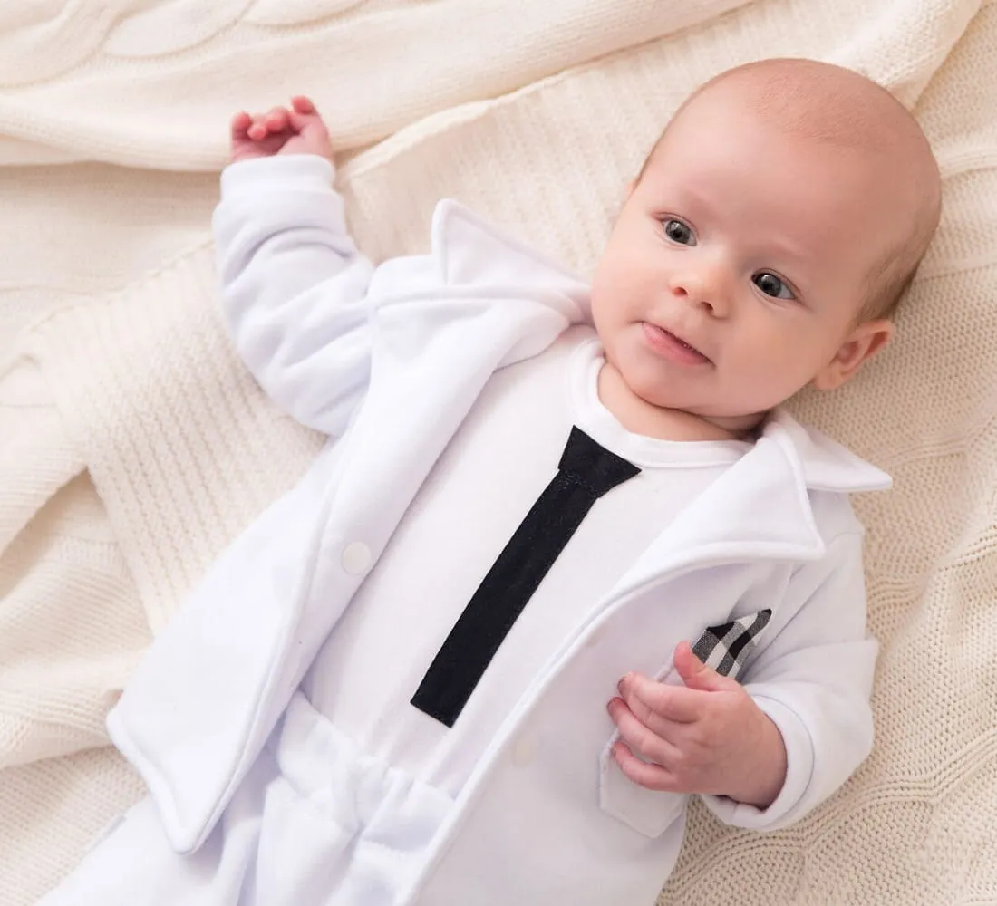 Ubranko do chrztu dla dziewczynki i chłopca białe