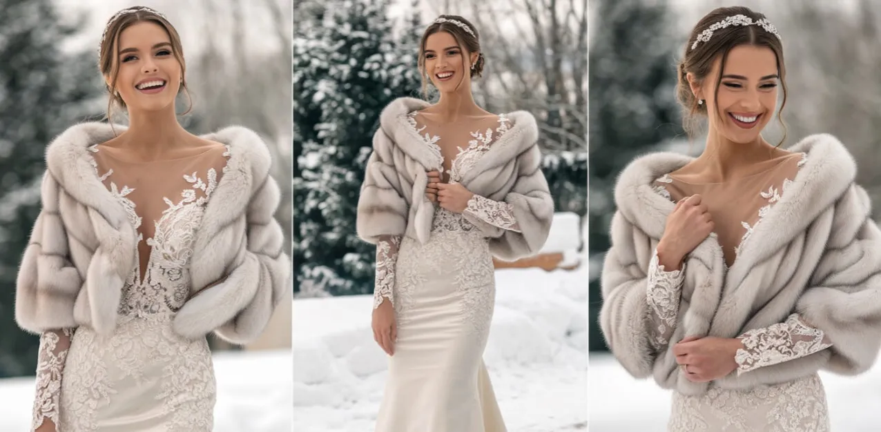 goście ślub cywilny zimą stylizacje