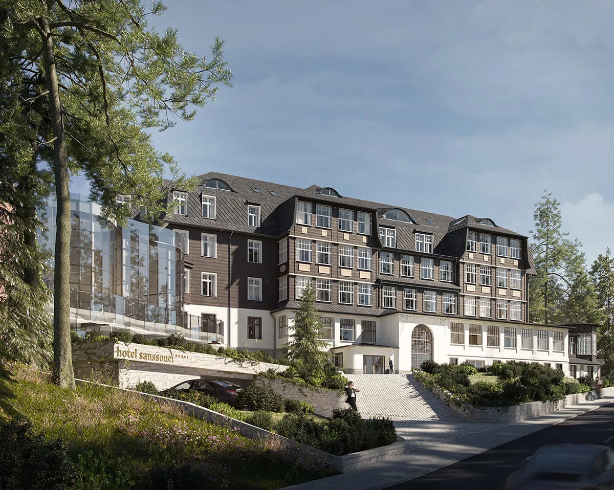 Hotel Sanssouci Karpacz rewitalizacja wygląd zewnętrzny