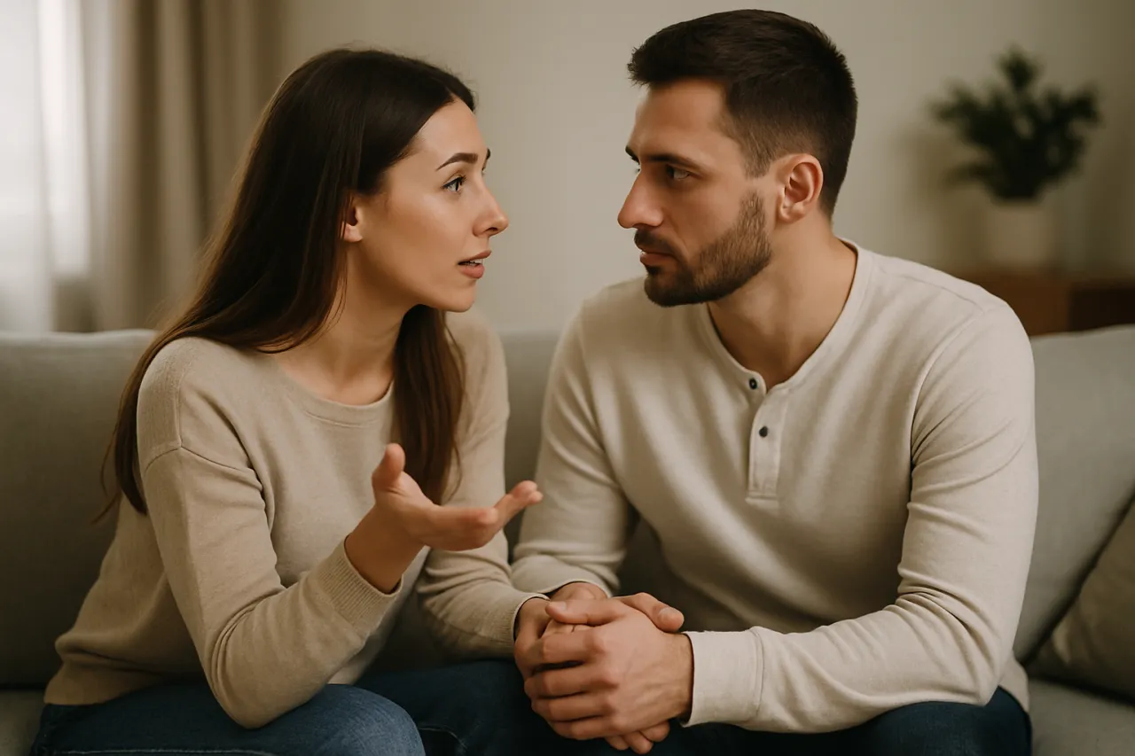 Para buduje głębszy związek z wrażliwym facetem, rozmawiając o uczuciach.