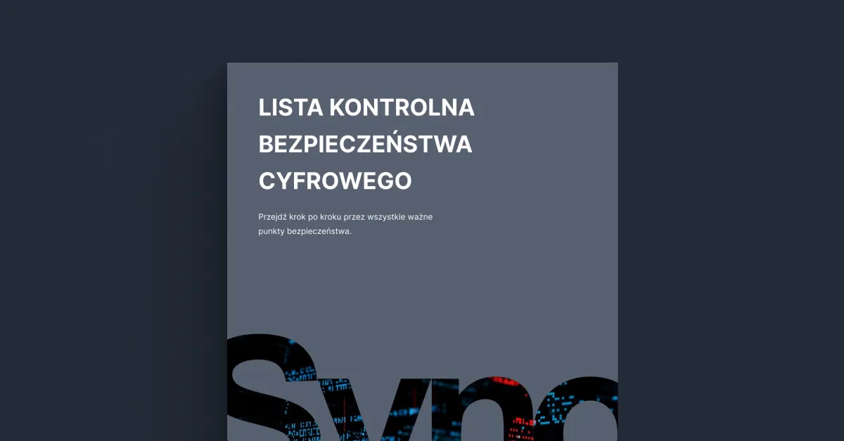 lista kontrolna bezpieczeństwo w internecie