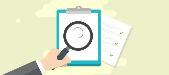 analiza umowy pożyczki dokument z lupą