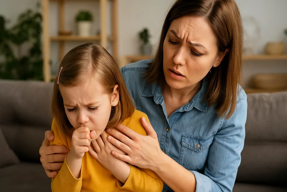 dziecko kaszel rodzic zaniepokojony