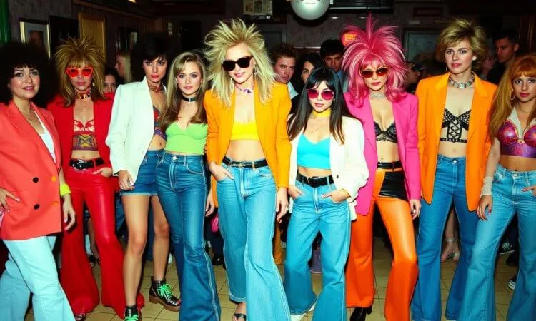 moda lata 80 stylizacje imprezowe