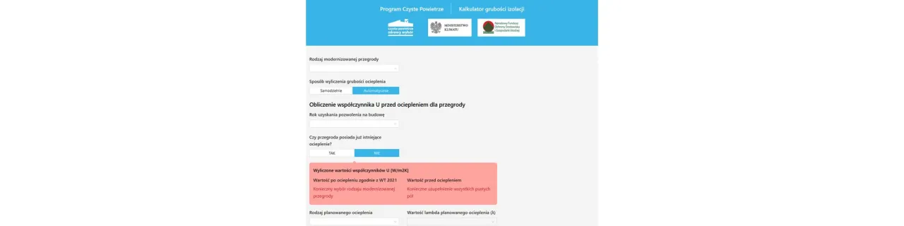 Zdjęcie Kalkulator grubości izolacji czyste powietrze - uniknij kosztownych błędów