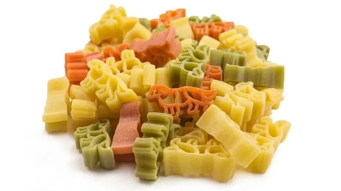 różne rodzaje makaronu dla psa