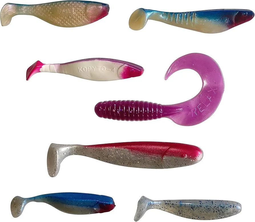 zdjęcia przynęt gumowych na dorsza rippery kopyta