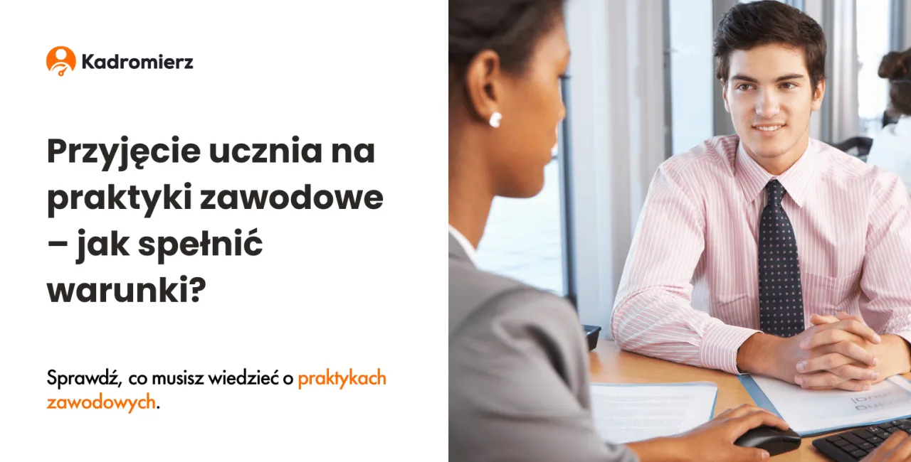 Uczeń na praktykach zawodowych
