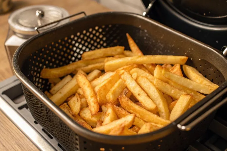 różne metody przygotowania frytek (piekarnik, airfryer, smażenie