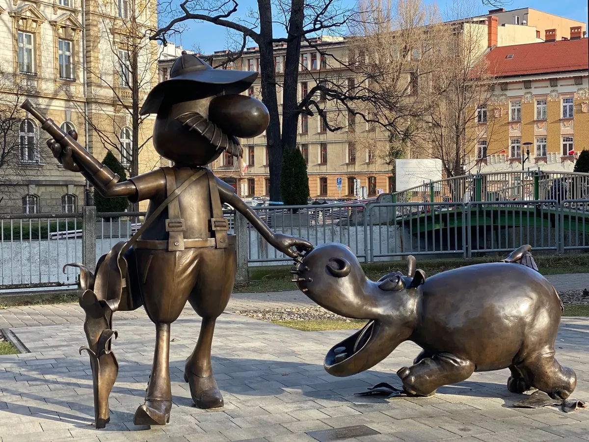 Bielsko-Biała szlak postaci z bajek Reksio Bolek Lolek