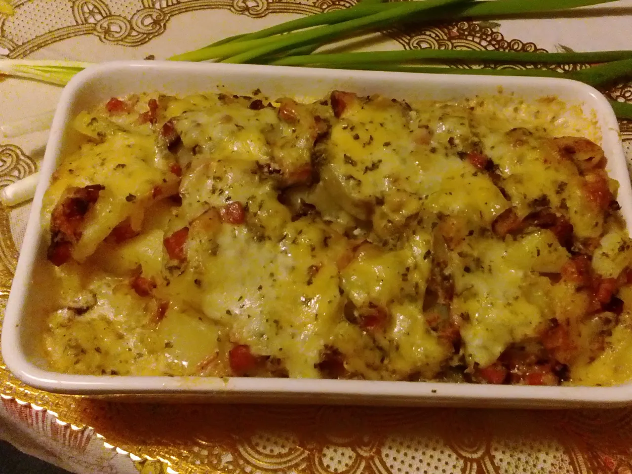 zapiekanka ziemniaczana z boczkiem