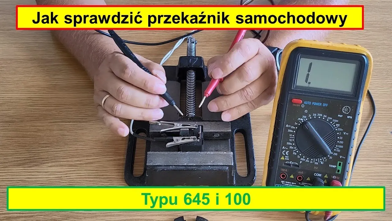 test przekaźnika multimetrem krok po kroku