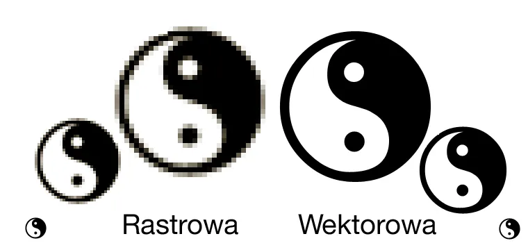 grafika rastrowa a wektorowa porównanie