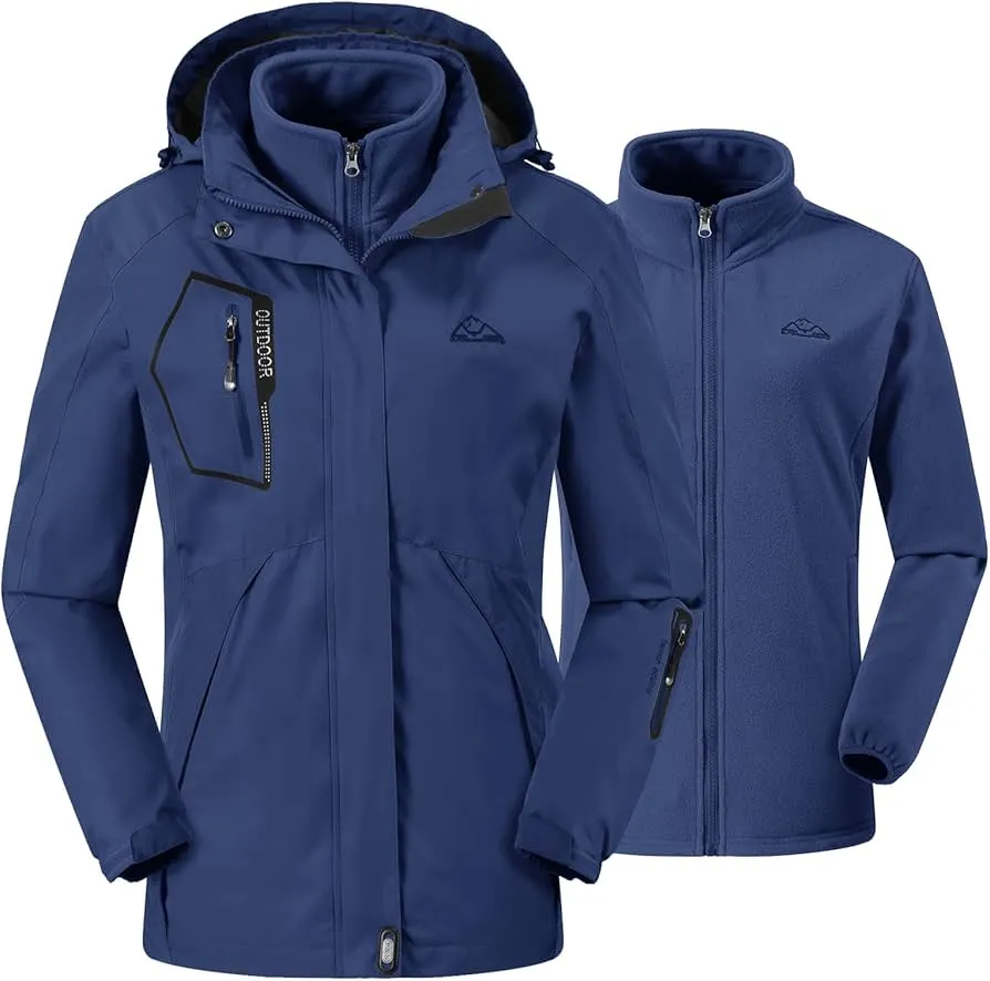 Hardshell softshell 3 in 1 giacca montagna donna