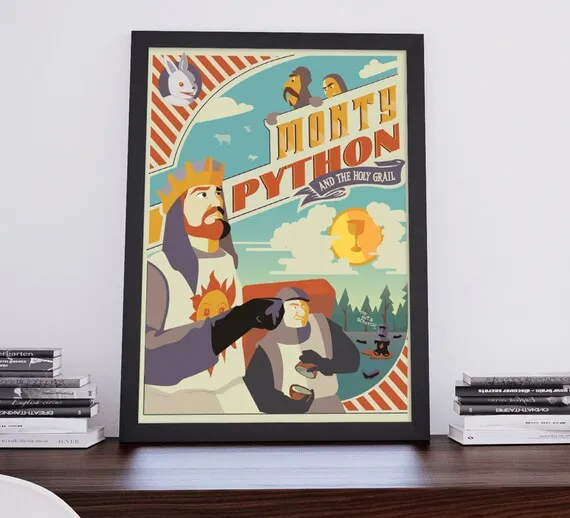 Plakat filmowy Monty Python i Święty Graal