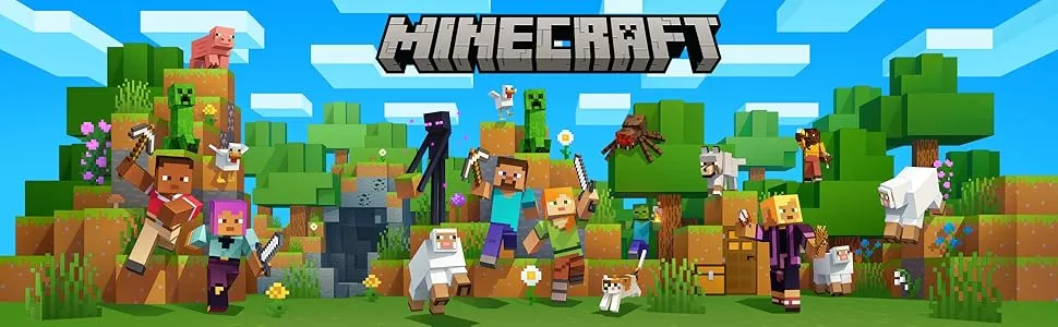 Minecraft logo lub scena z gry