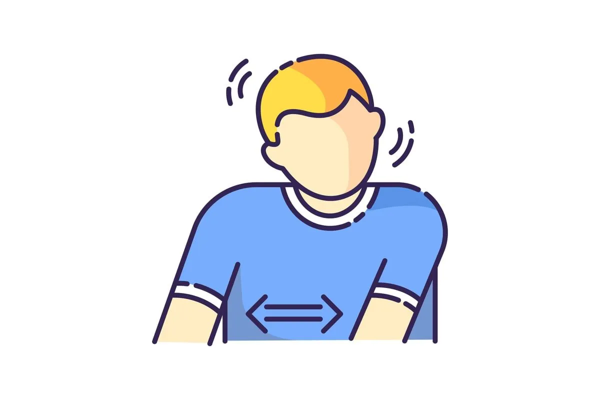 dziecko z zespołem Tourette'a rysunek