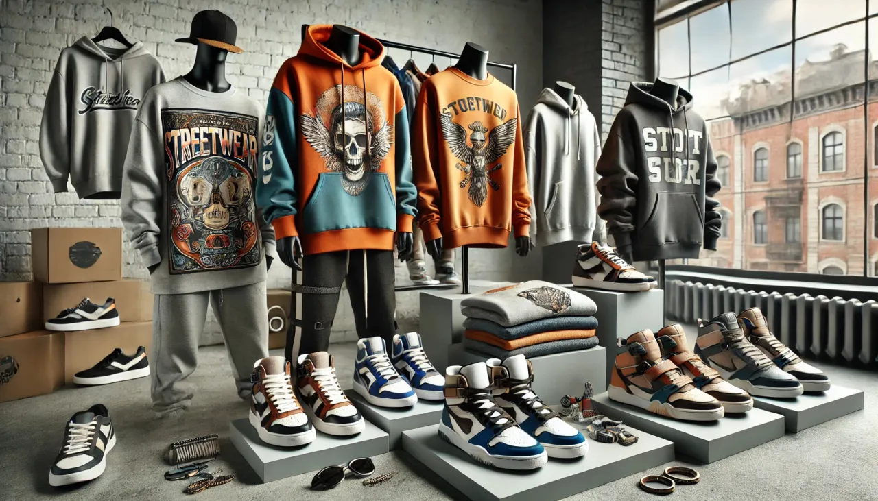Streetwear essentials, sneakers and hoodies, streetwear accessories