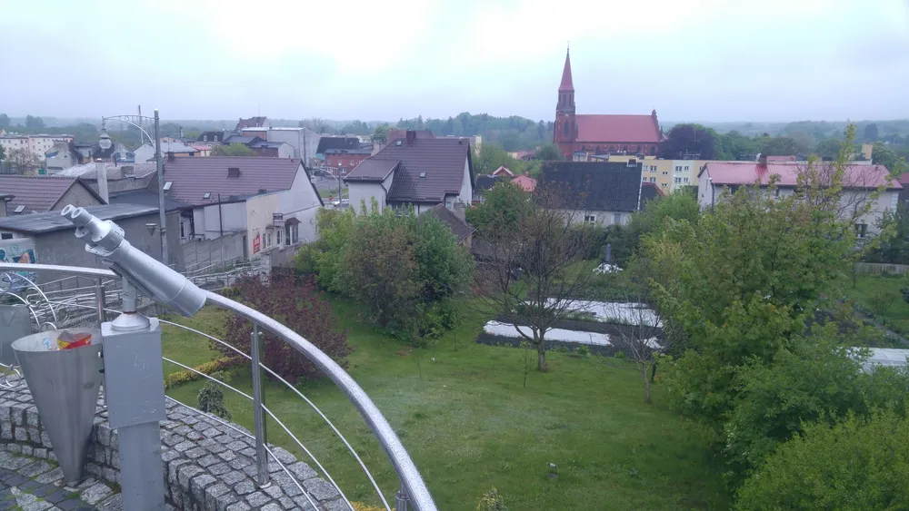 Bobolice taras widokowy panorama miasta