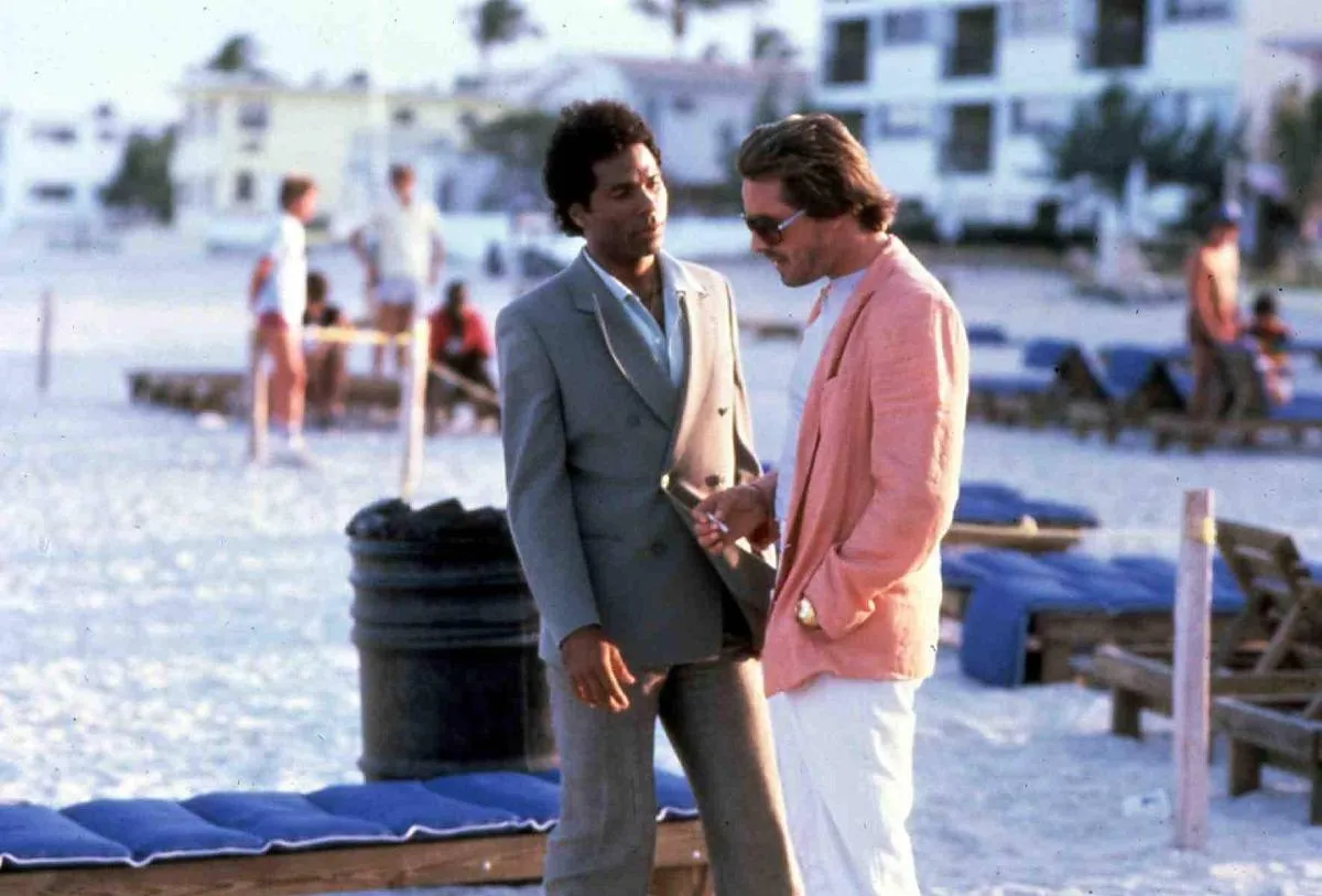 moda męska lata 80 styl miami vice