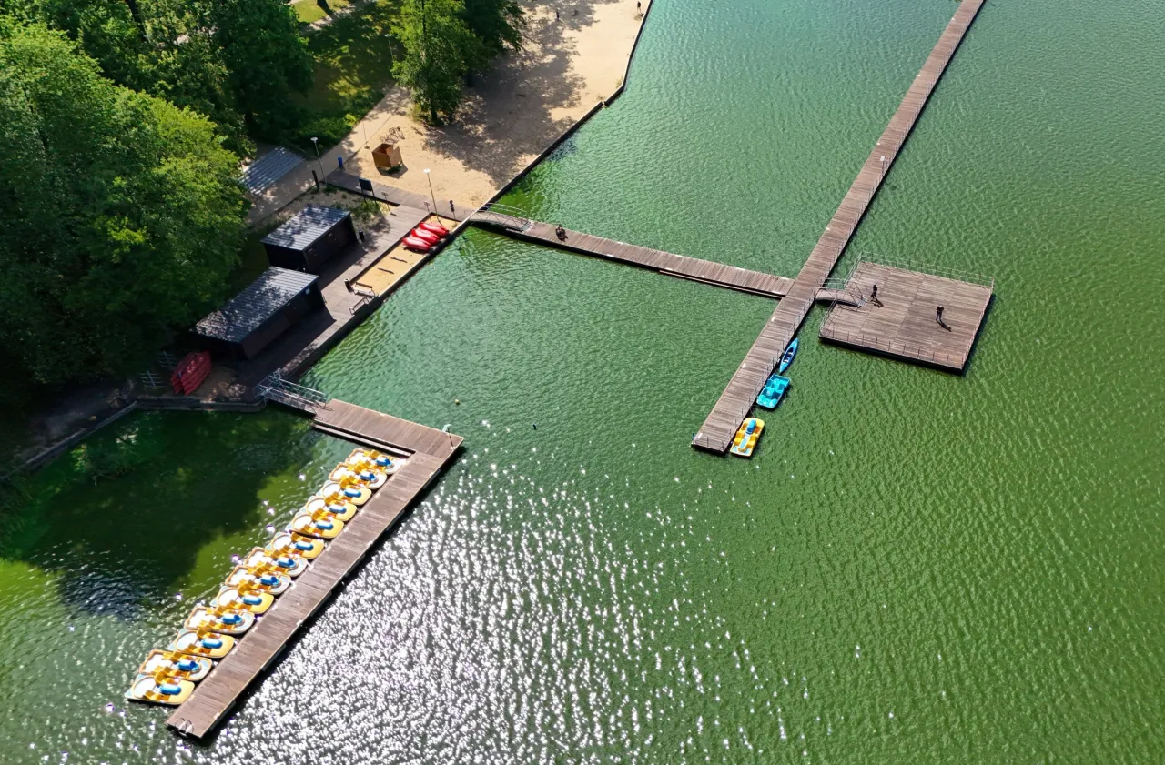 Jezioro Paprocany Tychy widok og&oacute;lny