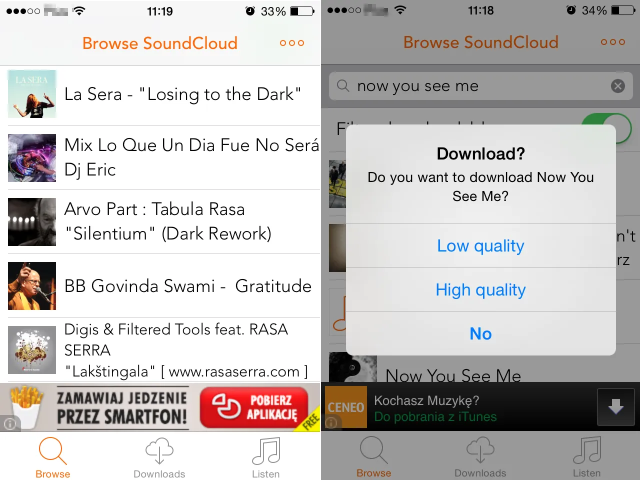 aplikacje do pobierania muzyki soundcloud android iphone