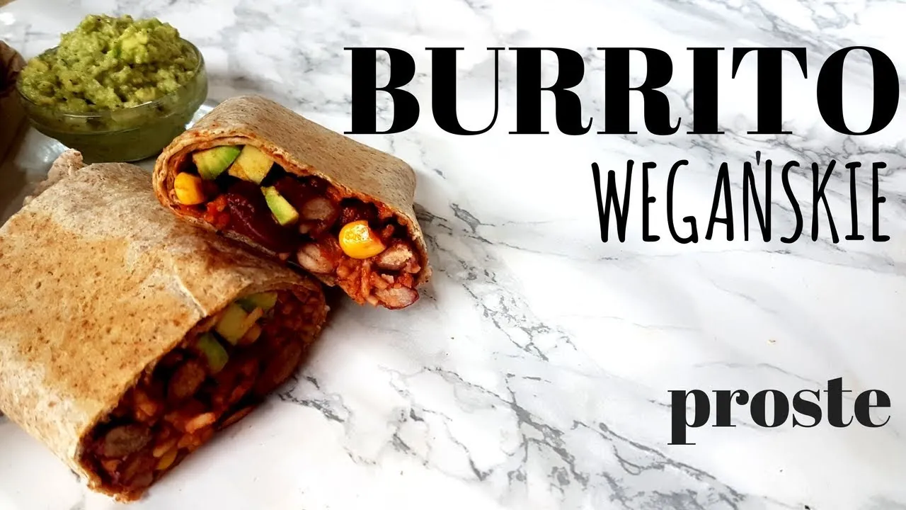 wegetariańskie burrito z fasolą i awokado