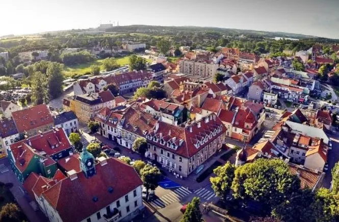 Mrągowo Stare Miasto Rynek kamienice